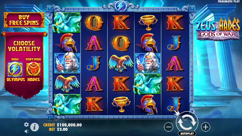 Zeus vs Hades Gods of War